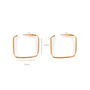 Shabama Boucles d'oreilles MOORE SQUARES or brillant Femme 1 u