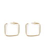 Shabama Boucles d'oreilles MOORE SQUARES or brillant Femme 1 u