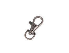 Innspiro Mousqueton avec anneau en D, Plata vieja, 9,8 mm (Lot de 5)