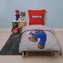 Parure de lit réversible Mario Bros - Mario et Luigi - Microfibre - 140x200 cm + Taie 63x63 cm