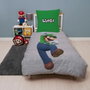 Mario Bros Parure de lit réversible Mario et Luigi, 140 x 200 cm, 2 pièces