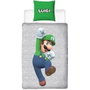 Mario Bros Parure de lit réversible Mario et Luigi, 140 x 200 cm, 2 pièces