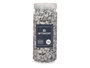 Giftdecor Bocal de pierres métallisées 10-20 mm 700 g Argent (Set de 12)