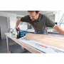 Bosch Professional Scie plongeante 1400W GKT 55 avec aspiration, pour coupes nettes et précises sur rails de guidage
