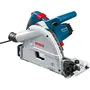 Bosch Professional Scie plongeante 1400W GKT 55 avec aspiration, pour coupes nettes et précises sur rails de guidage