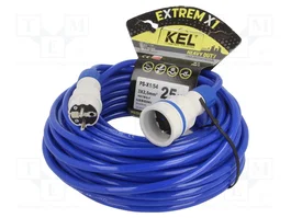 KEL Rallonge réseau H07BQ-F 3G2,5mm² 25m Bleu