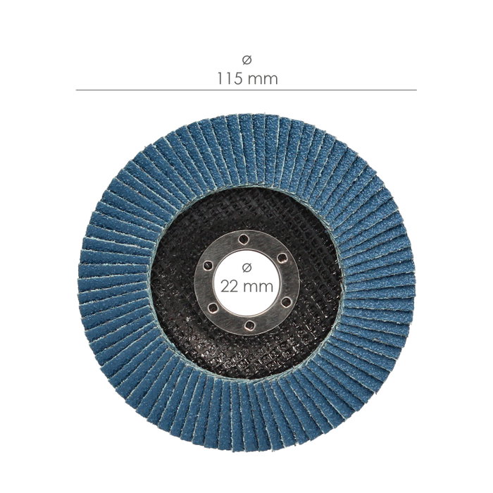 WOLFPACK LINEA PROFESIONAL Disque lamellé en zirconio 115x22 mm Grain 40 WOLFPACK LINEA PROFESIONAL Disque lamellé en zirconio 115x22 mm Grain 40