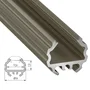 Profil Aluminium Anodizado Negro MICO 2,02M