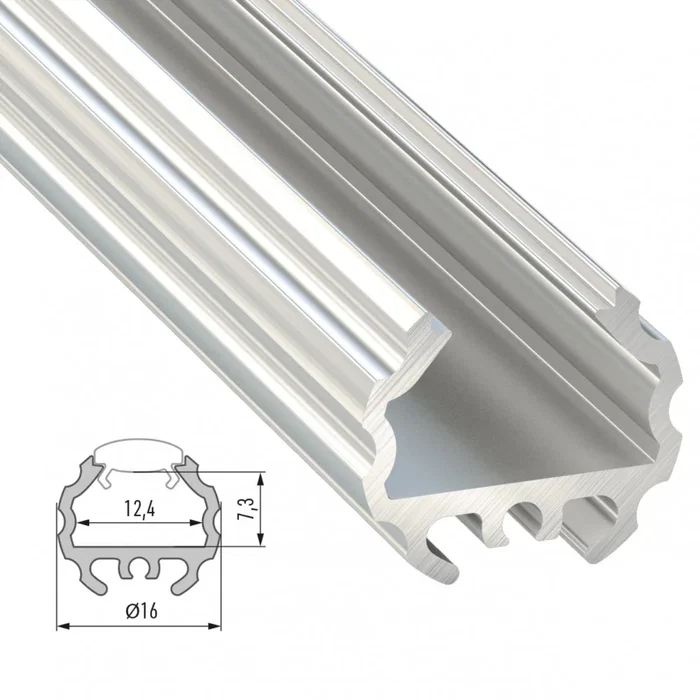 Profil Aluminium Anodizado Negro MICO 2,02M Profil Aluminium Anodizado Negro MICO 2,02M
