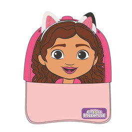 Gabby's Dollhouse Casquette avec Visière Courbe et Appliqués, Rose, Taille 53 cm, Pour Enfant à partir de 1 an