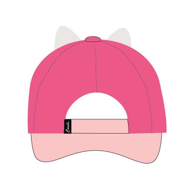 Gabby's Dollhouse Casquette avec Visière Courbe et Appliqués, Rose, Taille 53 cm, Pour Enfant à partir de 1 an