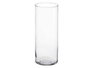 GIFTDECOR Vase Cylindrique en Verre Transparent 10cm x 25cm