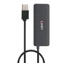 Lindy Hub USB 2.0 4 ports - Hub USB 4 ports avec alimentation externe, taux de transfert jusqu'à 480 Mbit/s, Plug & Play