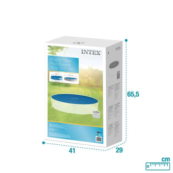 Intex - Couverture solaire pour piscine Easy Set/Frame, diamètre 457 cm, PVC Intex - Couverture solaire pour piscine Easy Set/Frame, diamètre 457 cm, PVC