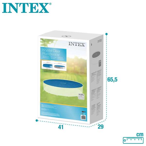 Intex - Couverture solaire pour piscine Easy Set/Frame, diamètre 457 cm, PVC Intex - Couverture solaire pour piscine Easy Set/Frame, diamètre 457 cm, PVC