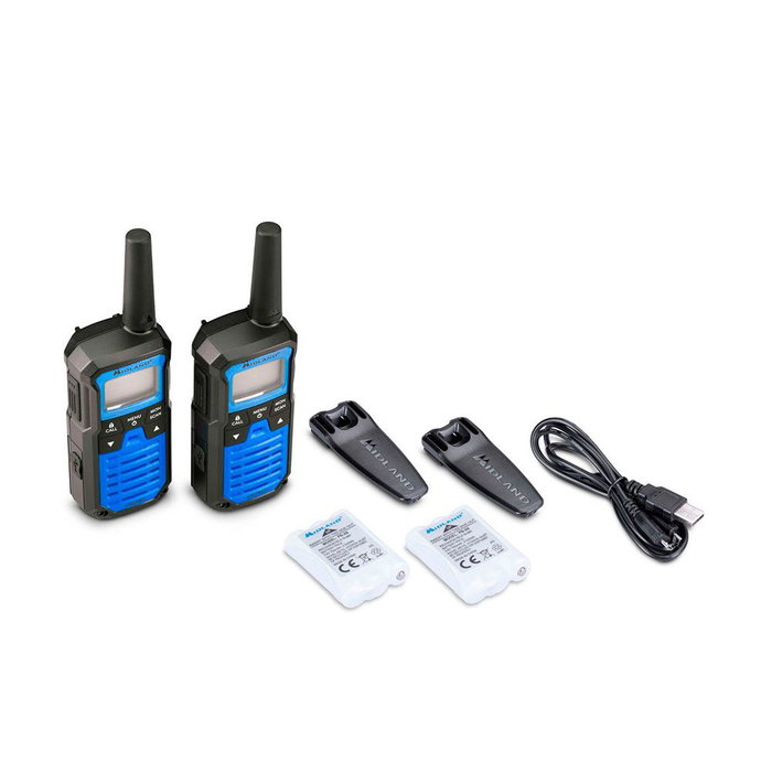 Midland XT-50 Pro C1464 Walkie-talkies PMR446 16 Canaux 8 km Bleu