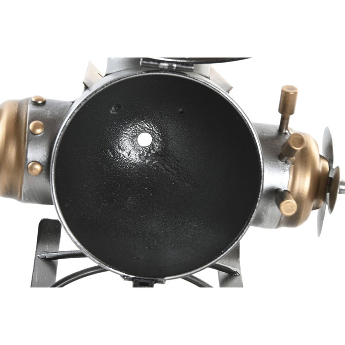 Horloge de table Home ESPRIT Doré Argenté Avion Vintage Horloge de table Home ESPRIT Doré Argenté Avion Vintage