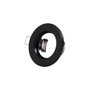 Aro Foco Downlight Circular Sara Acero 81mm - Negro