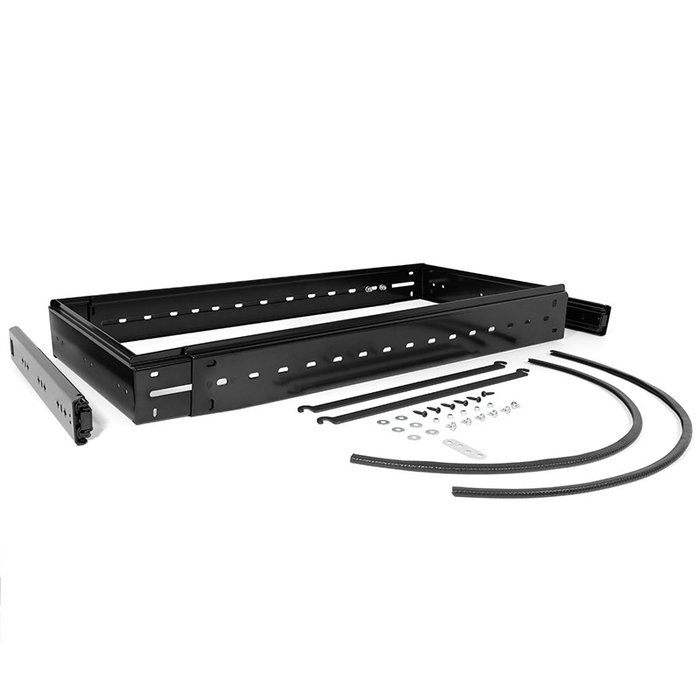 ALK Office : Bastidor portacarpetas extensible avec guides d'extraction totale pour archivador - Ajustable 400-700mm, acier noir