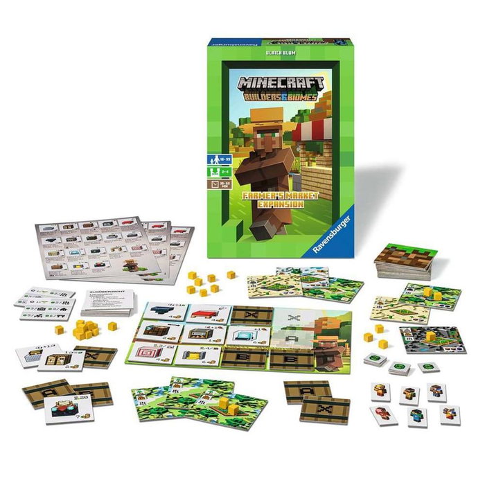 Ravensburger Extension Minecraft Farmer's Market Jeu de Société, Agriculture et Commerce, 2-4 Joueurs, dès 10 Ans Ravensburger Extension Minecraft Farmer's Market Jeu de Société, Agriculture et Commerce, 2-4 Joueurs, dès 10 Ans