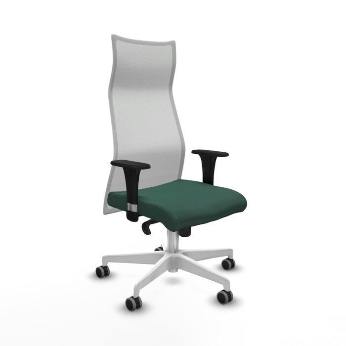Piqueras y Crespo Chaise de Bureau Albacete Vert Bouteille et Blanc Piqueras y Crespo Chaise de Bureau Albacete Vert Bouteille et Blanc