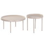 Home ESPRIT Jeu de 2 tables Crème