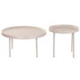 Home ESPRIT Jeu de 2 tables Crème