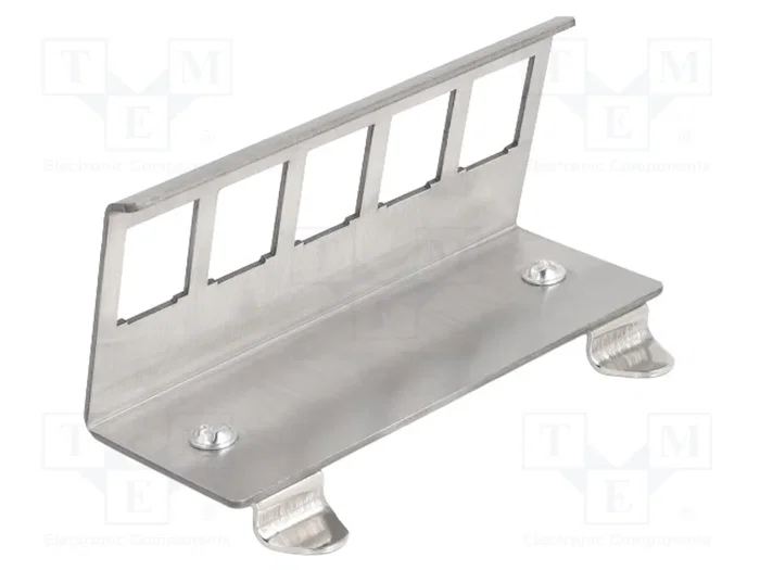 DELOCK Panneau de brassage Keystone angulaire pour rail DIN DELOCK Panneau de brassage Keystone angulaire pour rail DIN