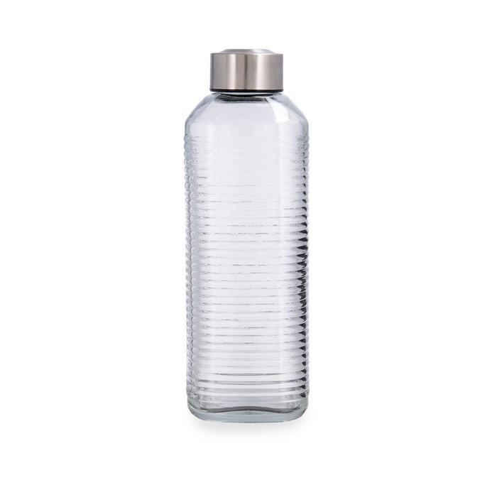 Quid Bouteille en Verre Velvet 1,3 L Transparente avec Relief Quid Bouteille en Verre Velvet 1,3 L Transparente avec Relief