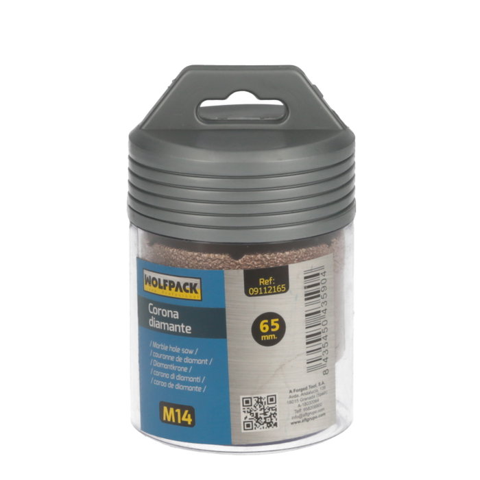 WOLFPACK LINEA PROFESIONAL Corona Diamante M14 Ø 65 mm WOLFPACK LINEA PROFESIONAL Corona Diamante M14 Ø 65 mm