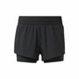 Short de Sport pour Femme Reebok Wor Run 2 In 1 Short Noir