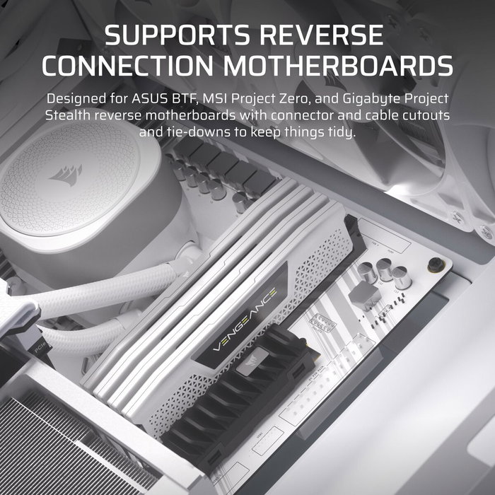 Corsair 4000D Boîtier ATX Semi-Tour Blanc