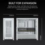 Corsair 4000D Boîtier ATX Semi-Tour Blanc
