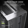 Corsair 4000D Boîtier ATX Semi-Tour Blanc