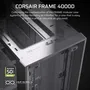 Corsair Boîtier ATX FRAME 4000D Modulaire Moyen Tour avec Systeme InfiniRail et Haut Débit d'Air, Compatible Rad 360 mm - Noir