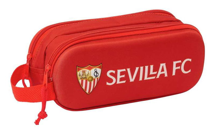Safta Portatodo Double 3D Sevilla FC, Boîte de Rangement, 21x8x6 cm, Recommandé à Partir de 3 Ans, Produit en Espagnol