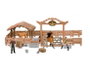 Jugatoys - naturetoys Ferme pour chevaux avec écurie, fermiers et accessoires