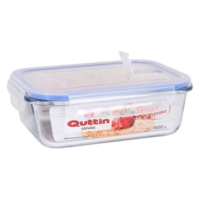 Quttin Boîte à lunch hermétique en verre - 600 cc