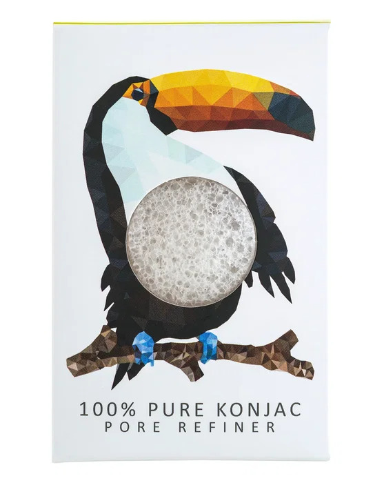 Konjac Éponge à maquillage Rainforest Toucan Konjac Éponge à maquillage Rainforest Toucan