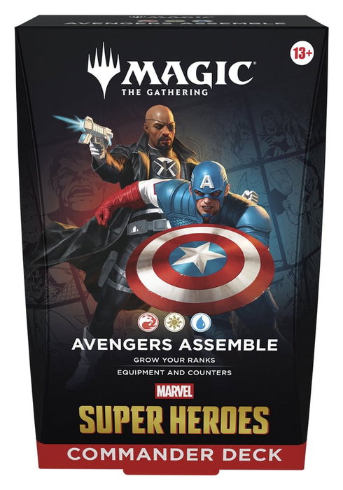 Wizards of the Coast Magic the Gathering Marvel Super Heroes Commander Decks Carton (4) *ANGLAIS*