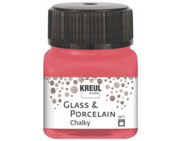 Kreul Peinture verre et porcelaine Chalky mate Rojo suave 20ml