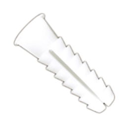 DUVER Taco 10-40 Cheville d'expansion en plastique rainuré (Set de 25)