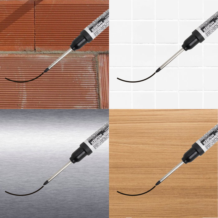 MAURER Rotulador Marcador Punta Larga Negro