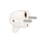 MAURER Fiche électrique mâle sortie latérale 16 A 250 V blanche