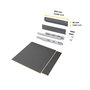 Emuca Kit de tiroirs pour cuisine ou salle de bains Vertex avec réglages 3D, hauteur 93mm, avec panneaux inclus, module 600mm, Gris antracite