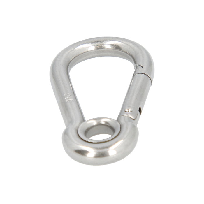WOLFPACK LINEA PROFESIONAL Mousqueton pompier inoxydable à œil 60 mm WOLFPACK LINEA PROFESIONAL Mousqueton pompier inoxydable à œil 60 mm