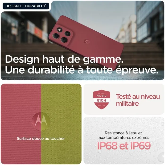 Smartphone Motorola moto g86 5G 6,67" Octa Core Mediatek Dimensity 7300 8 GB RAM 256 GB Rose Smartphone Motorola moto g86 5G 6,67" Octa Core Mediatek Dimensity 7300 8 GB RAM 256 GB Rose