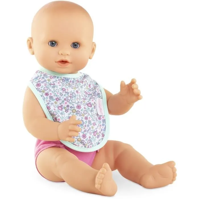 Corolle - Coffret Accessoires à Langer Floral avec 7 Pièces - Pour Poupées Corolle 36 ou 42 cm - Jouet d'Imitation pour Enfants dès 2 Ans