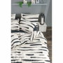 BigBuy Home Parure de couette King Size Moutarde, Blanc, Gris et Rose, 3 pièces