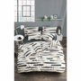BigBuy Home Parure de couette King Size Moutarde, Blanc, Gris et Rose, 3 pièces